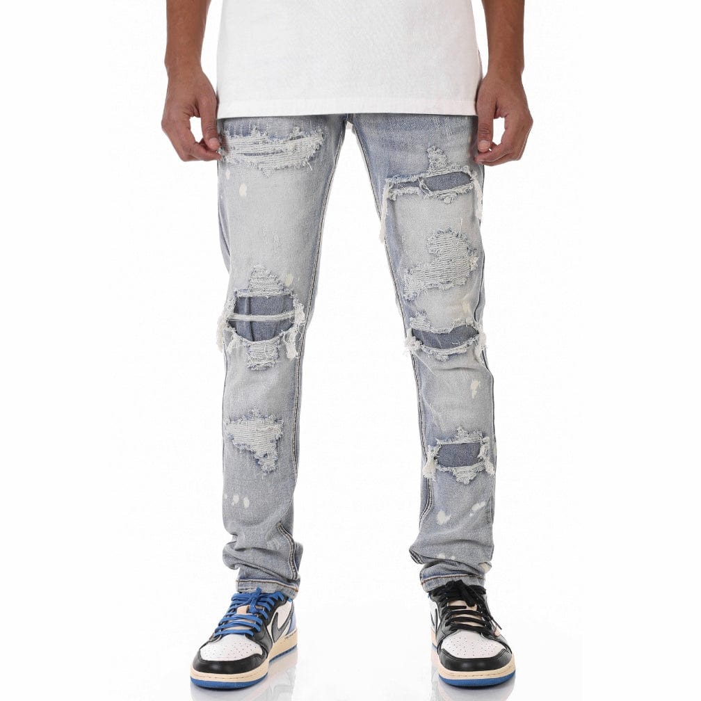 Kdnk Rip & Repair V3 Jeans (Medium Blue) KND4485