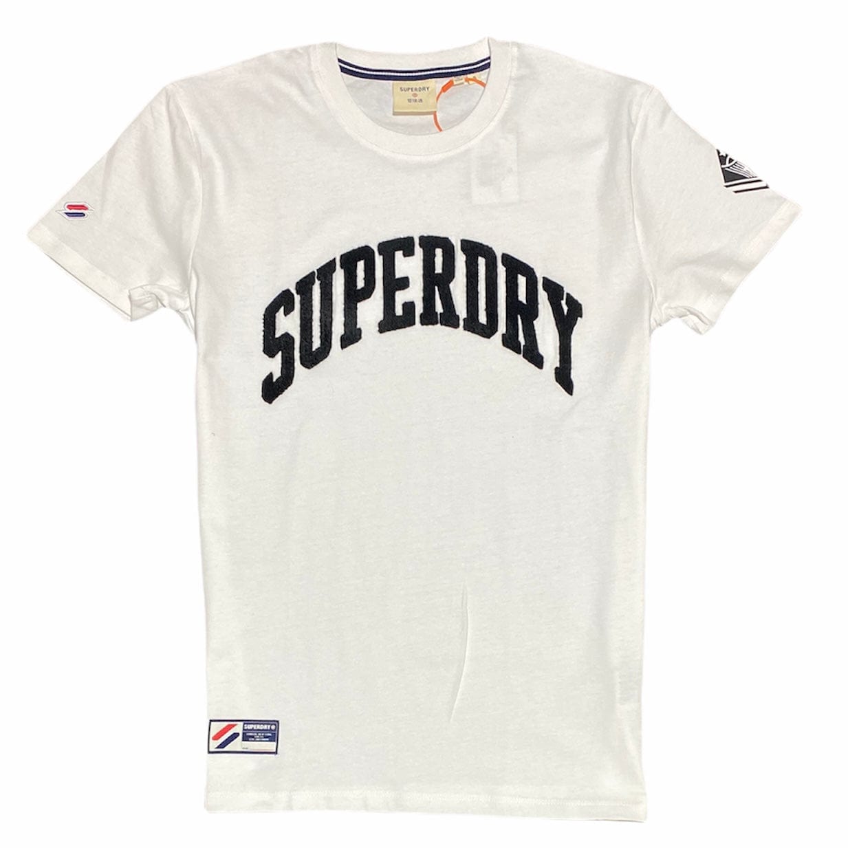 Superdry Varsity Arch Mono T Shirt (Optic White) M1011137A