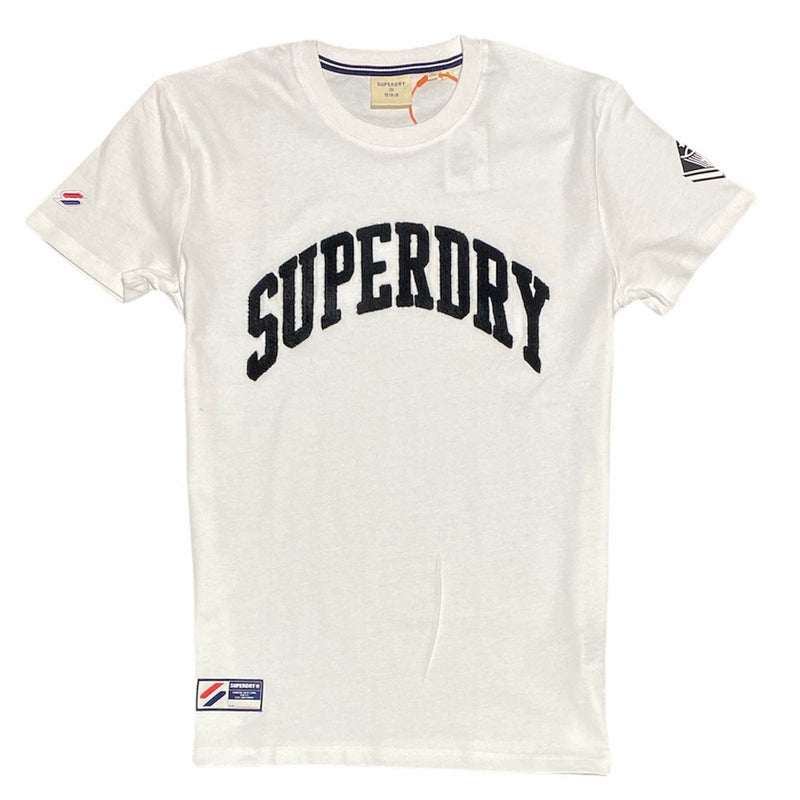 Superdry Varsity Arch Mono T Shirt (Optic White) M1011137A
