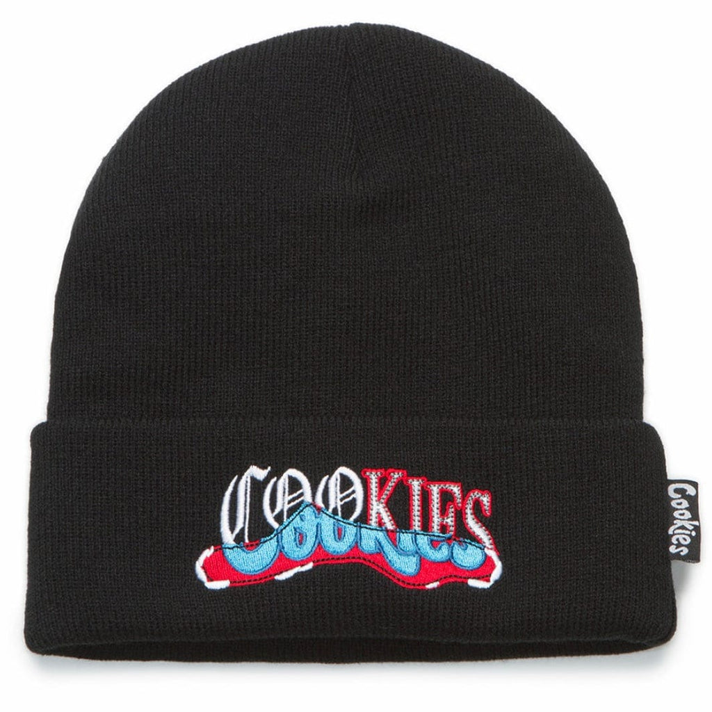 Cookies Upper Echelon Embroidered Knit Beanie (Black) 1562X6457