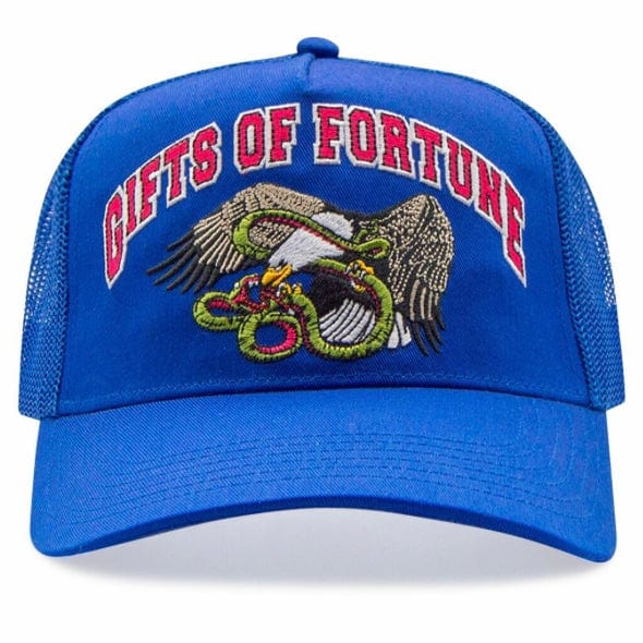 Gift Of Fortune Iron Bird Trucker Hat (Royal)