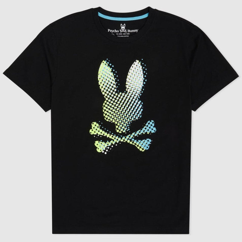 Psycho Bunny Hindes Graphic Tee (Black) B6U409T1PC