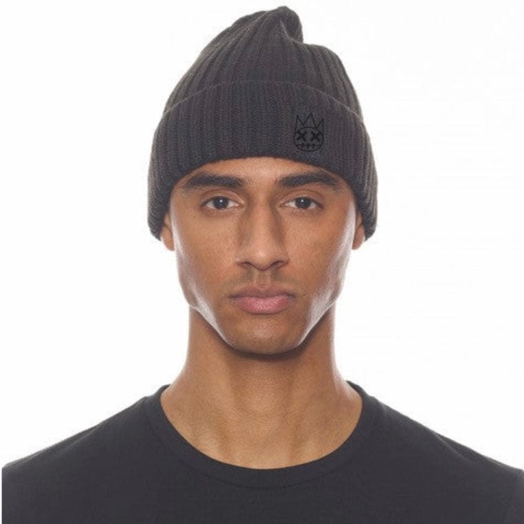 Cult Of Individuality Knit Beanie (Black/Black) 622BC-CH33A