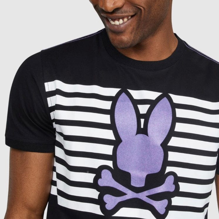 Psycho Bunny Cullman Graphic Tee (Black) B6U200N1PC