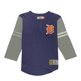 Mitchell & Ness Det. Tigers Henley Long Sleeve - 9N3B7MMAD