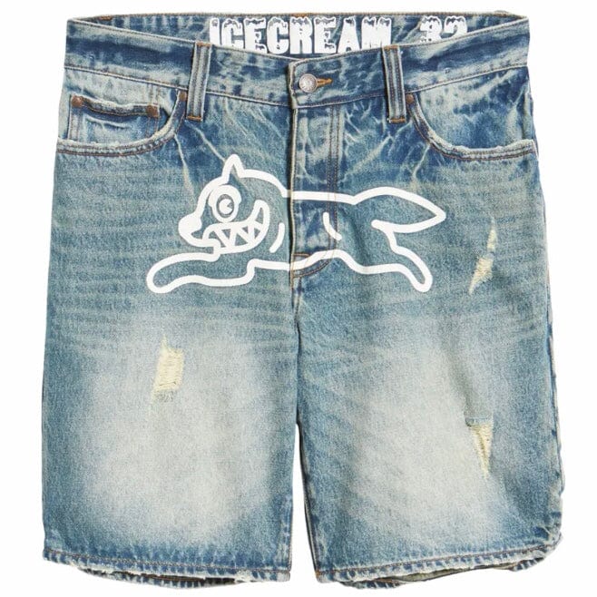 Ice Cream Cream Denim Shorts (Custard) 421-5102