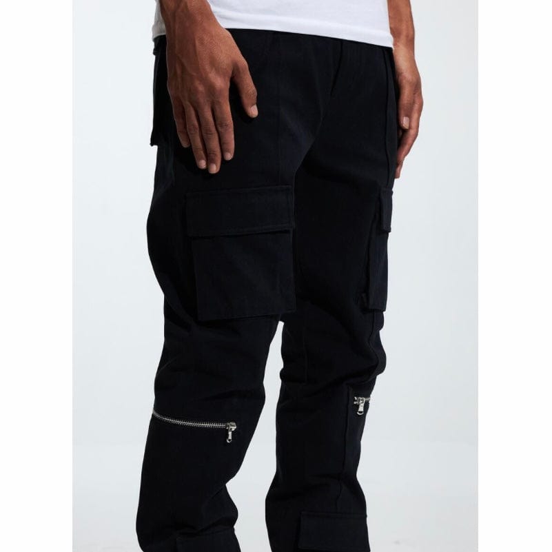 Crysp Cade Cargo Denim Jean (Black) CRYF222-201