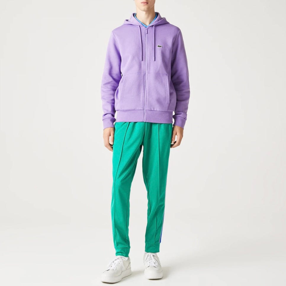 Lacoste Kangaroo Pocket Color-Blocked Hoodie (Purple) SH9626-51