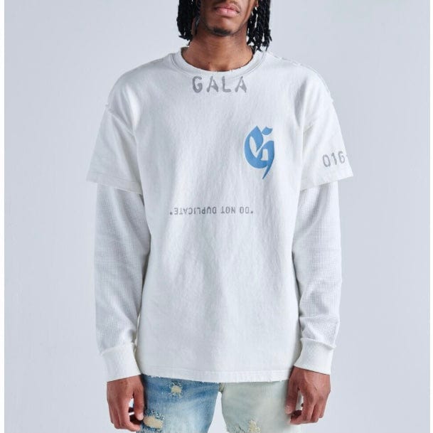 Gala Original Ego Must Die Thermal LS Tee (White/White) G-SPR-23-026