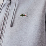Lacoste Kangaroo Pocket Color-Blocked Hoodie (Grey Chine) SH9626-51