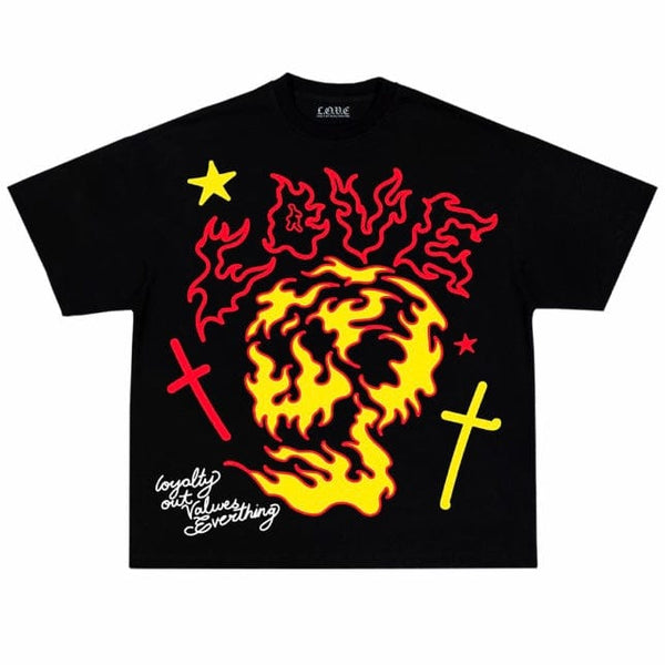 L.o.v.e Flame T Shirt (Black)