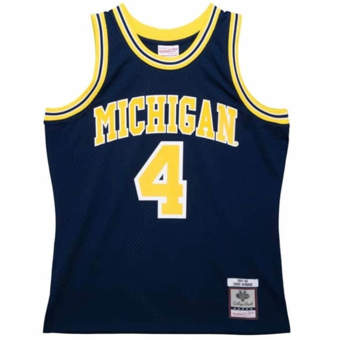 Mitchell & Ness University Of Michigan 1991 Swingman Road Jersey (Navy)