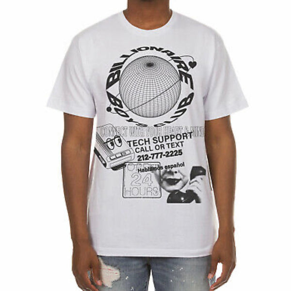 Billionaire Boys Club BB Tech Support SS T Shirt (White) 821-2203