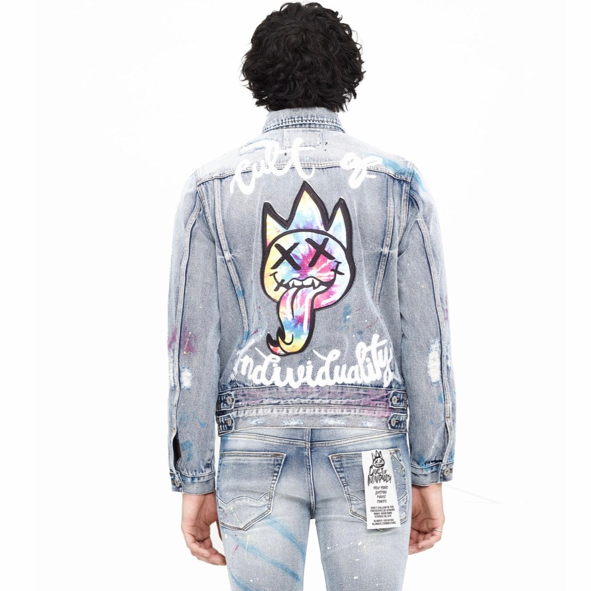 Cult Of Individuality Tongue Type 3 Denim Jacket (Skittle) 621B7-TW12A