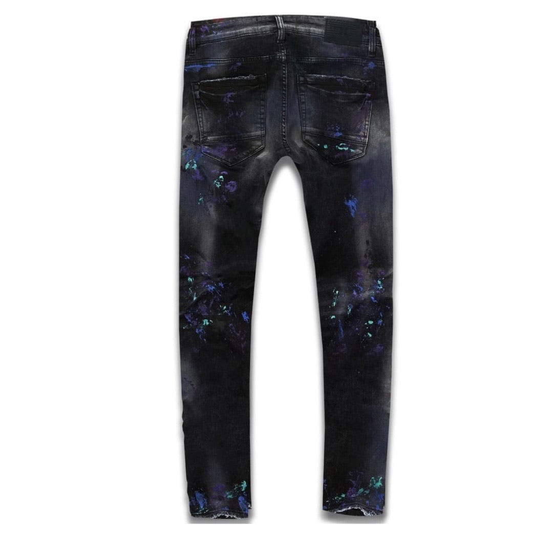 Jordan Craig Sean Talladega Striped Denim Jeans (Dark Raven) JM3403