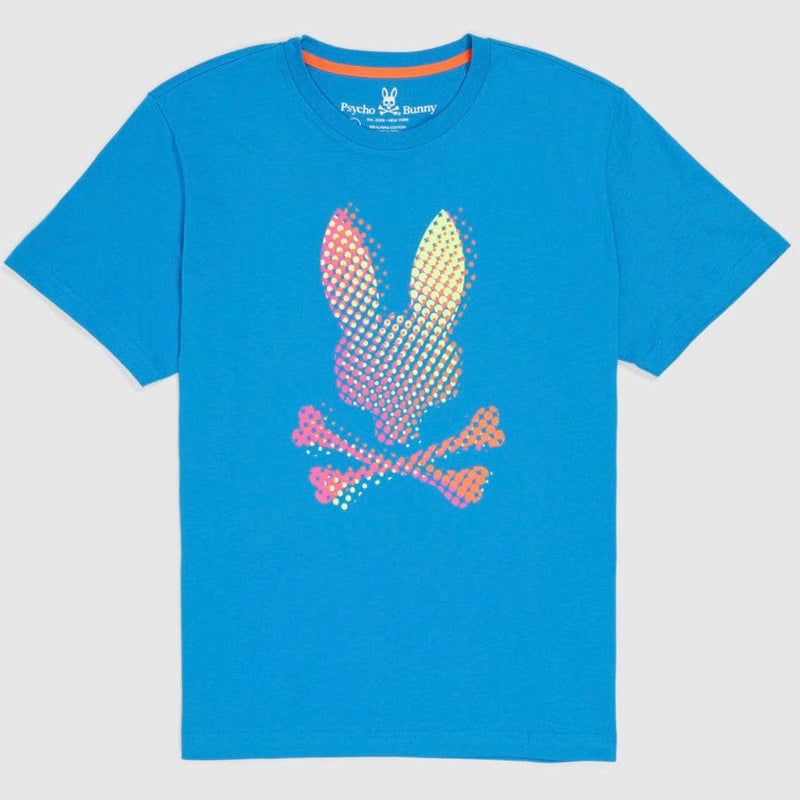 Psycho Bunny Hindes Graphic Tee (Seaport Blue) B6U409T1PC