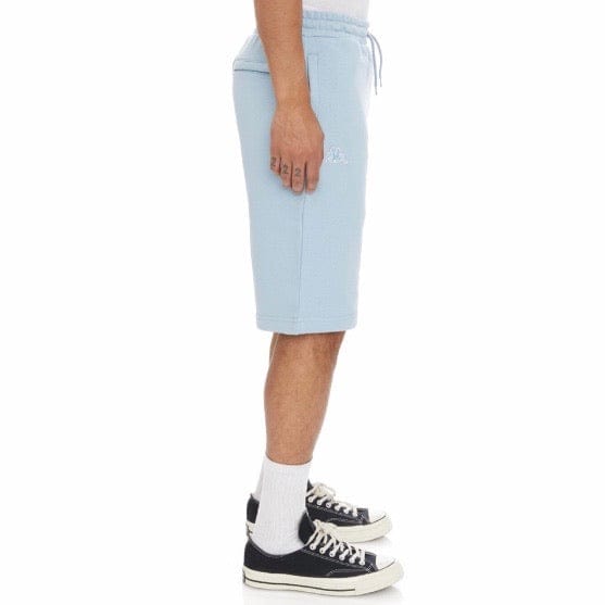 Kappa Logo Fleece Mabok Shorts (Light Blue)