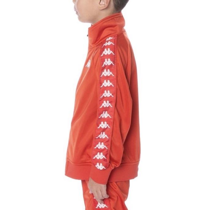 Kids Kappa Banda Anniston Track Jacket Red/ White