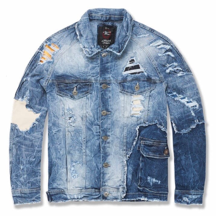 Jordan Craig Ambition Denim Trucker Jacket (Aged Wash) 91559