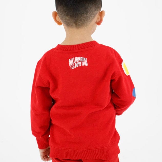 Kids Billionaire Boys Club BB level Up Crewneck (Goji Berry) 823-1304