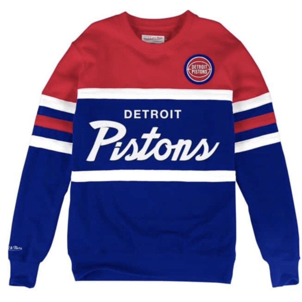 MITCHELL & NESS SWEATSHIRT HEAD COACH PISTIONS RED