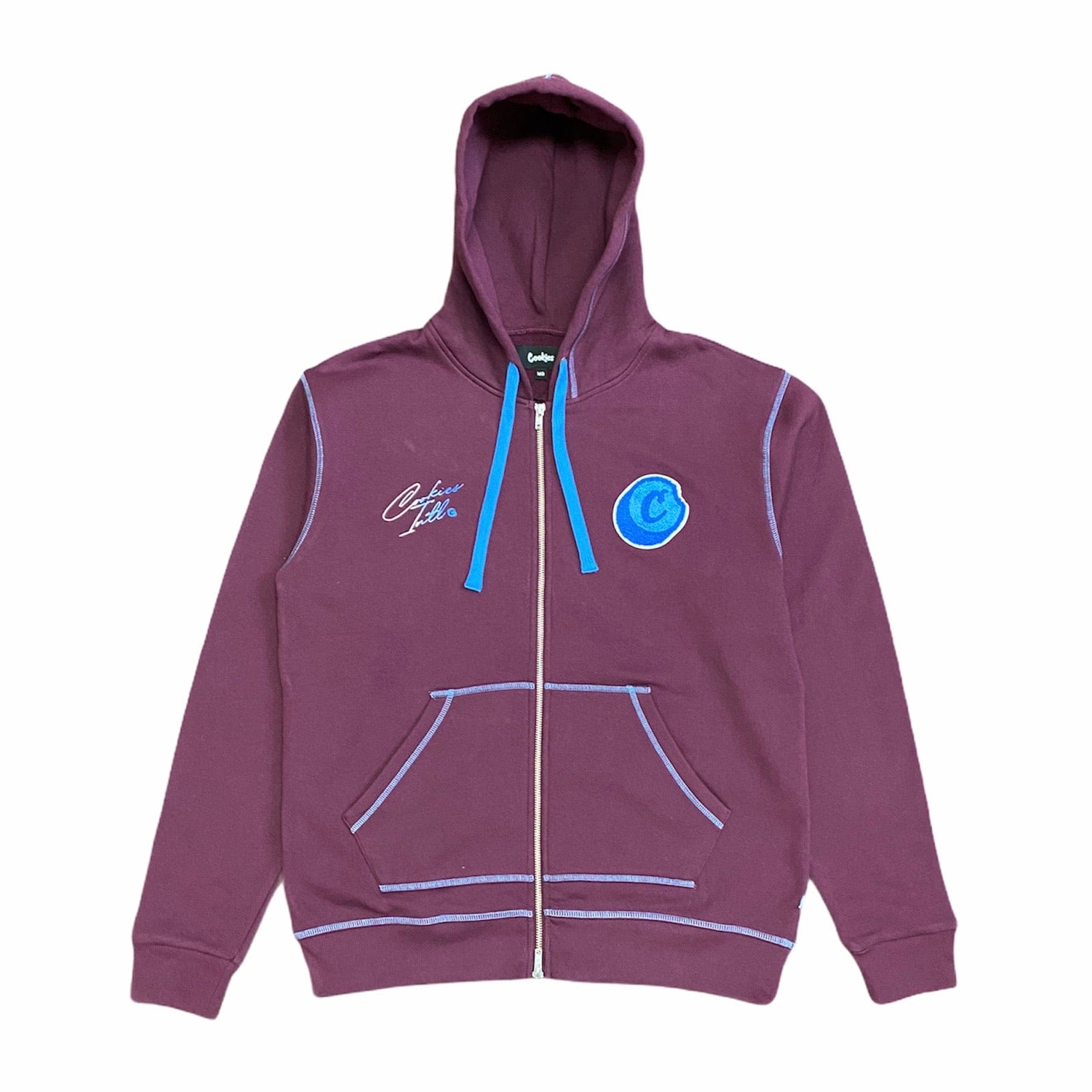 Cookies Flip The Script Premium Fleece Zip Hoodie (Maroon) 1547H4454