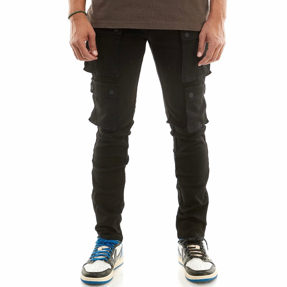 Kdnk Snap Double Cargo Pants (Black) KNB3233 – City Man USA