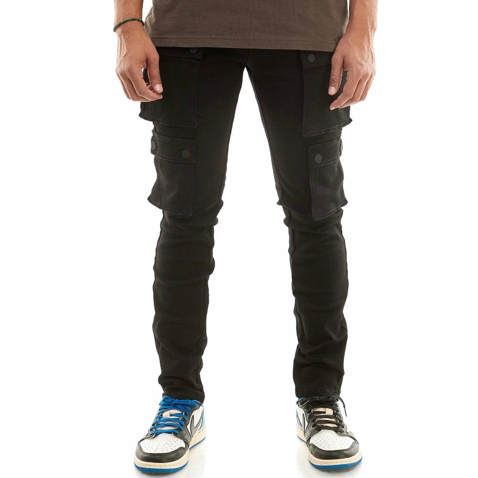 Kdnk Snap Double Cargo Pants (Black) KNB3233