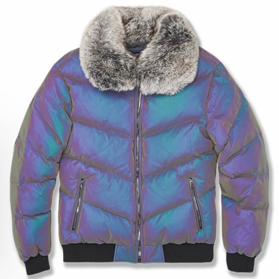 Jordan Criag Oil Spill Puffer Jacket (Iridescent) 91547