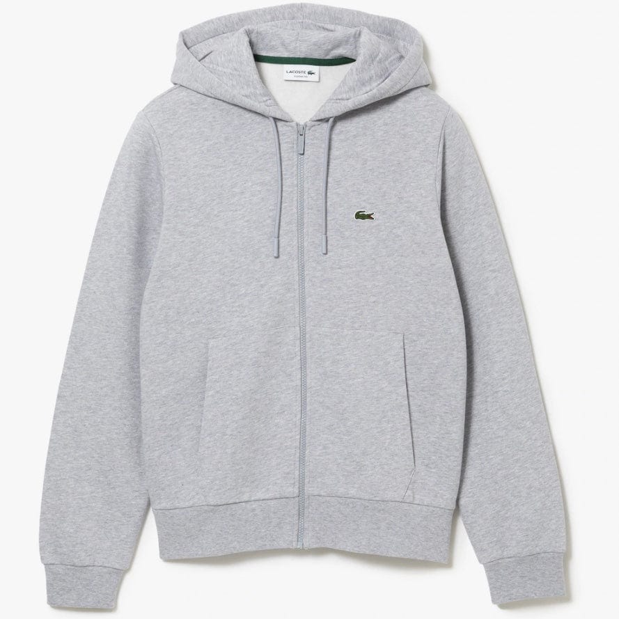 Lacoste Kangaroo Pocket Color-Blocked Hoodie (Grey Chine) SH9626-51