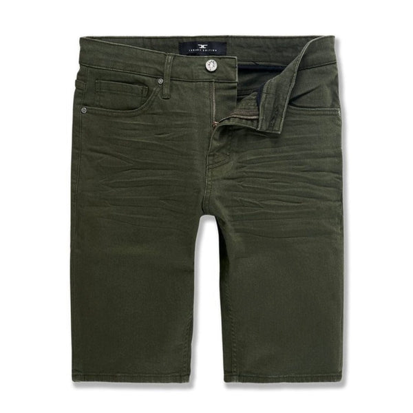 Jordan Craig Nashville Retro Slub Shorts (Army Green) - J3173S