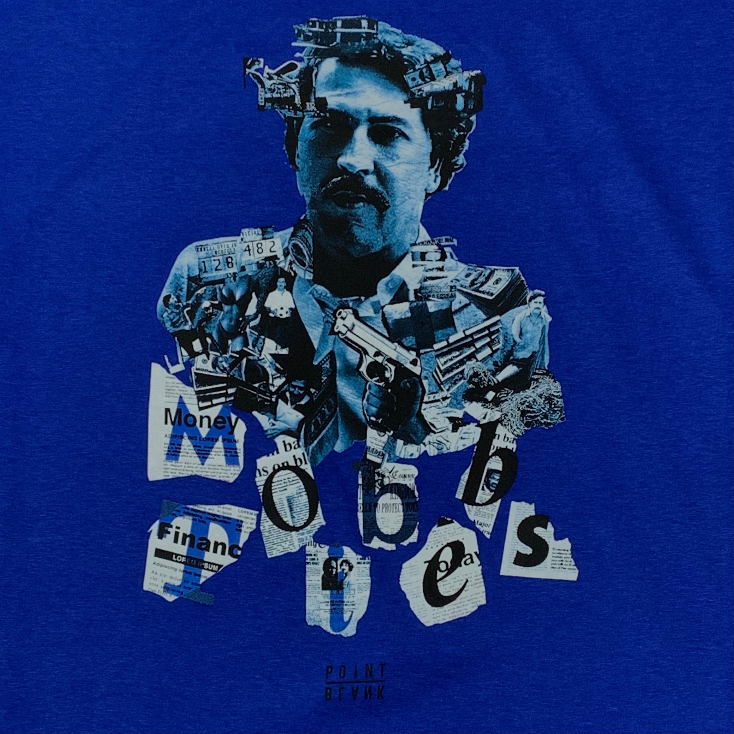 Point Blank Mob Ties T Shirt (Royal Blue) - 100900B