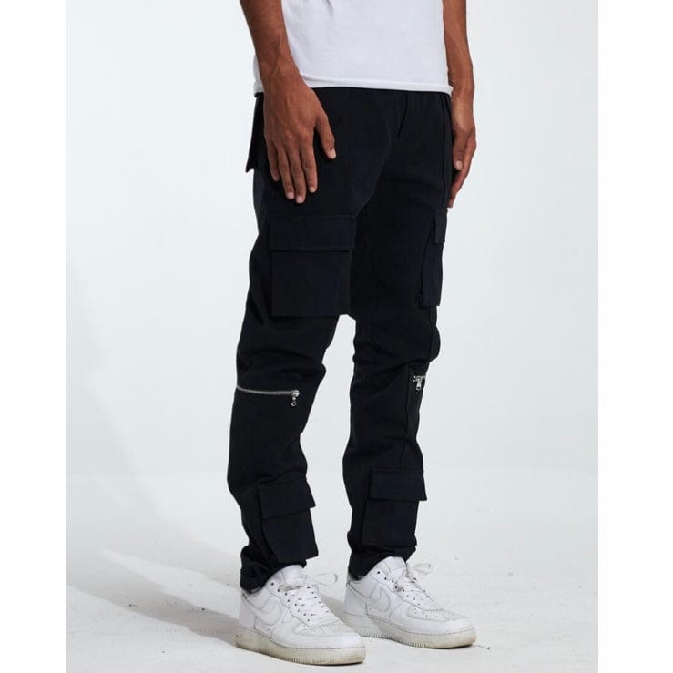 Crysp Cade Cargo Denim Jean (Black) CRYF222-201