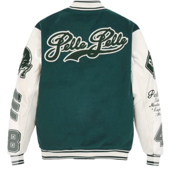 Pelle Pelle Varsity Jacket (Green) 422-37475