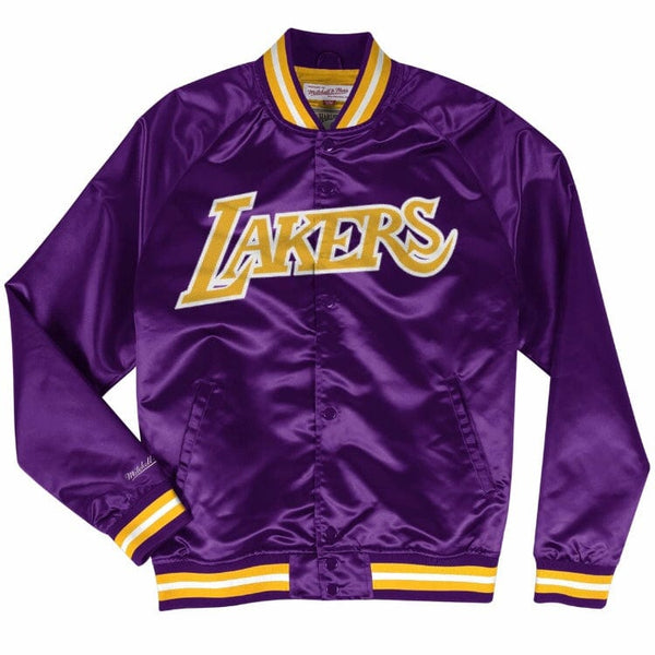 Mitchell & Ness Nba Los Angeles Lakers Lightweight Satin Jacket (Purple)