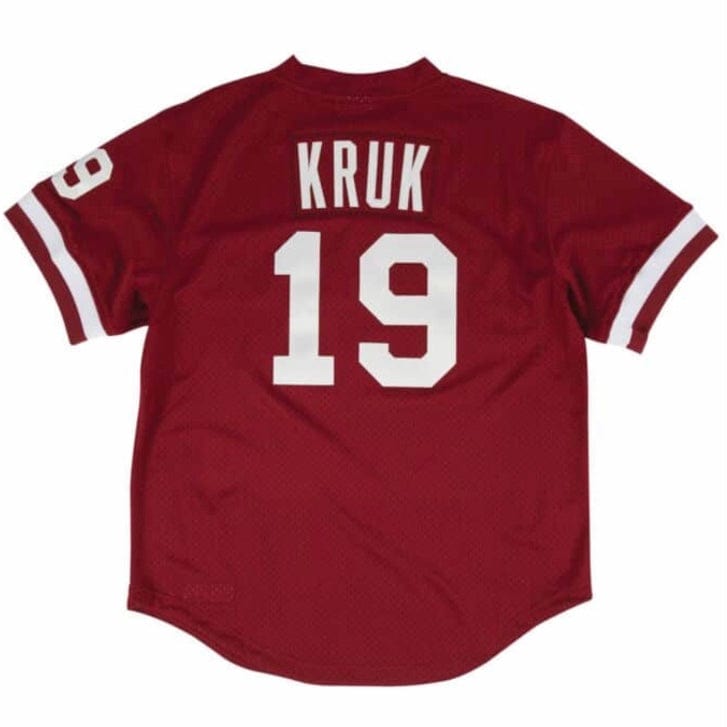 Mitchell & Ness John Kruk MLB Philadelphia Phillies 1991 Jersey (Burgundy)