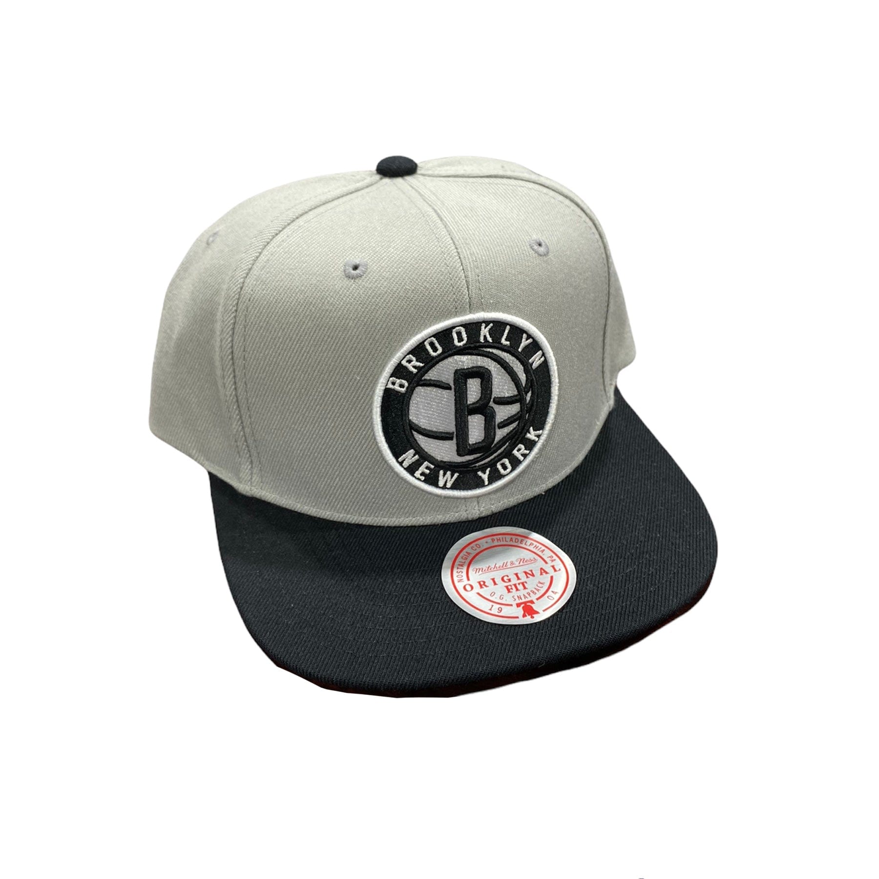 Mitchell & Ness Nba Brooklyn Nets Core Basic Snapback (Grey/Black)