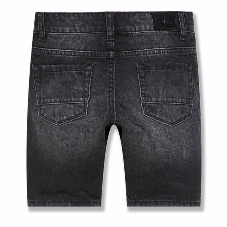 Boys Jordan Craig Ironbound Denim Shorts (Black Shadow) J3186SB