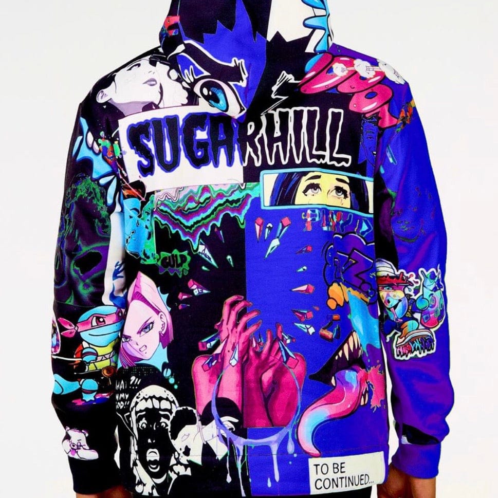 Sugar Hill Split Psycho Hoodie (Royal/Black) SH-FALL20-02