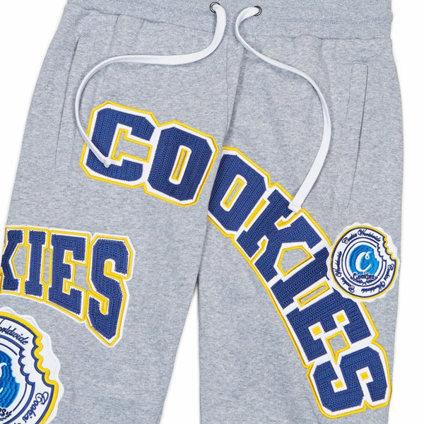 Cookies Double Up Fleece Zipper Pockets Sweatpants (Heather Grey) 1561B6084