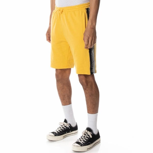 Kappa Logo Tape Dasved Shorts (Yellow/Grey/Black) 311E2BW