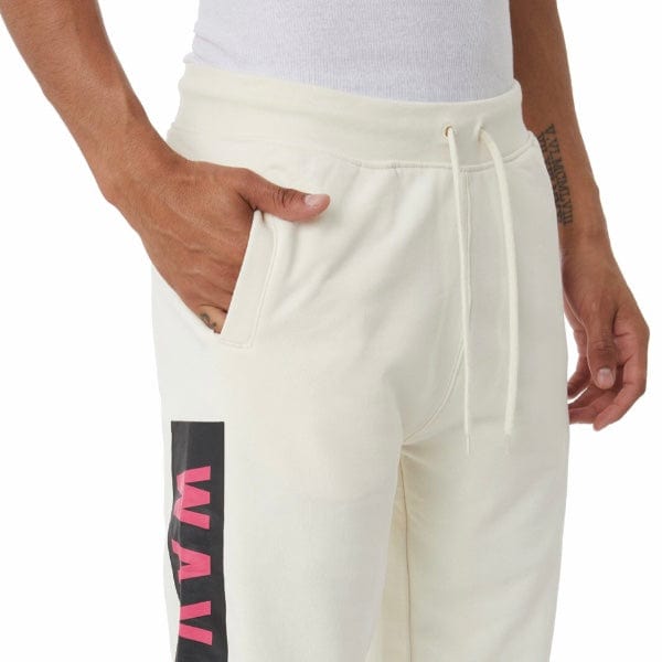 Kappa Authentic Maggotty Sweatpants (Cream/Blue-Black/Pink) 35143BW