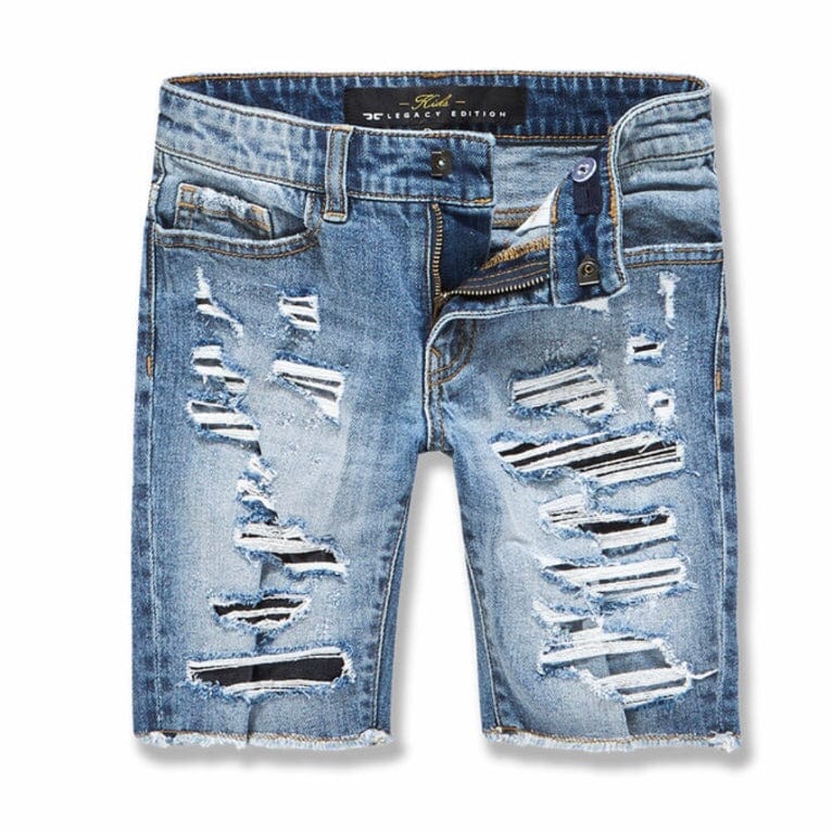 Kids Jordan Craig Lafayette Denim Shorts (Medium Blue) J3185SK