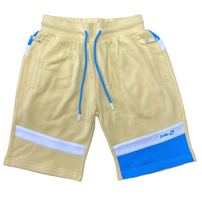Cookies Bal Harbor Interlock Sweat Shorts (Yellow/Blue) 1557B5899