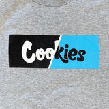 Cookies Changing Lanes Logo T Shirt (Grey/Blue) 1553T5235