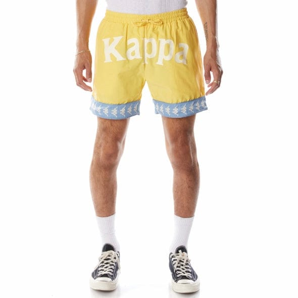 Kappa 222 Banda Calabash 3 Shorts (Yellow/Light Blue) 381E5MW