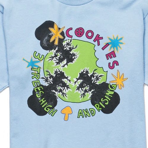 Cookies High & Rising T Shirt (Powder Blue) 1556T5702