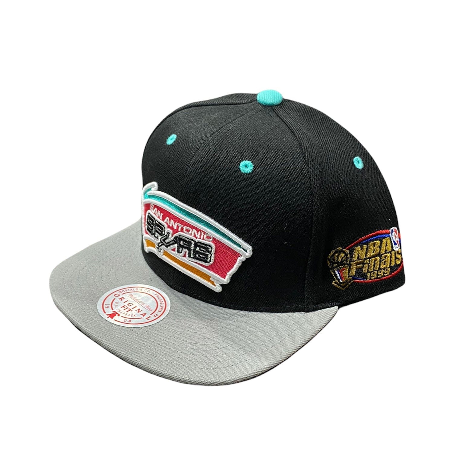 Mitchell & Ness Nba The Champs Hwc SA Spurs Snapback (Black/Grey)