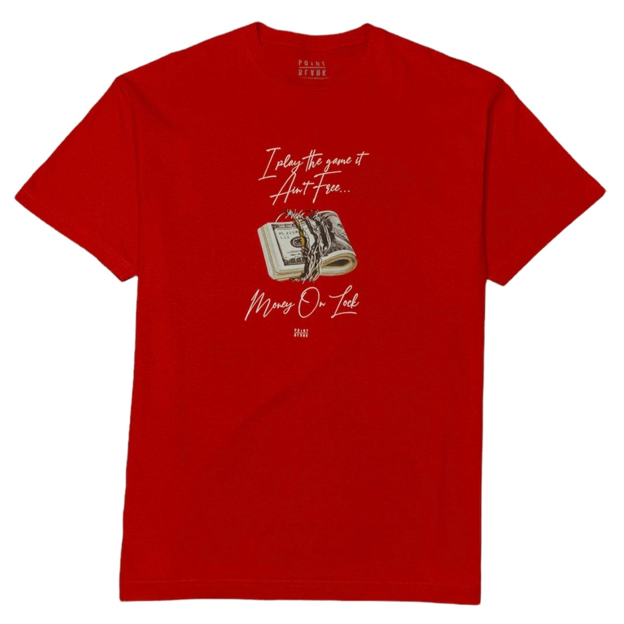 Point Bank Money On Lock T-Shirt (Red) - PB100902