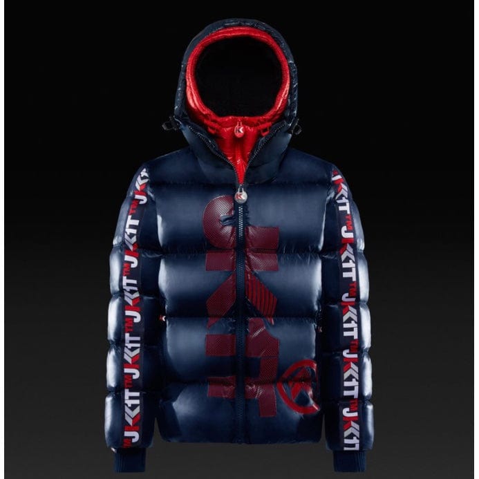 Jack1t Prime Time Racer Down Puffer Jacket (Navy/Red)